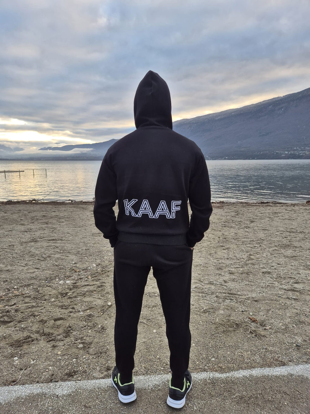 SWEAT-SHIRT PREMIUM KAAF-NOIR 400GSM