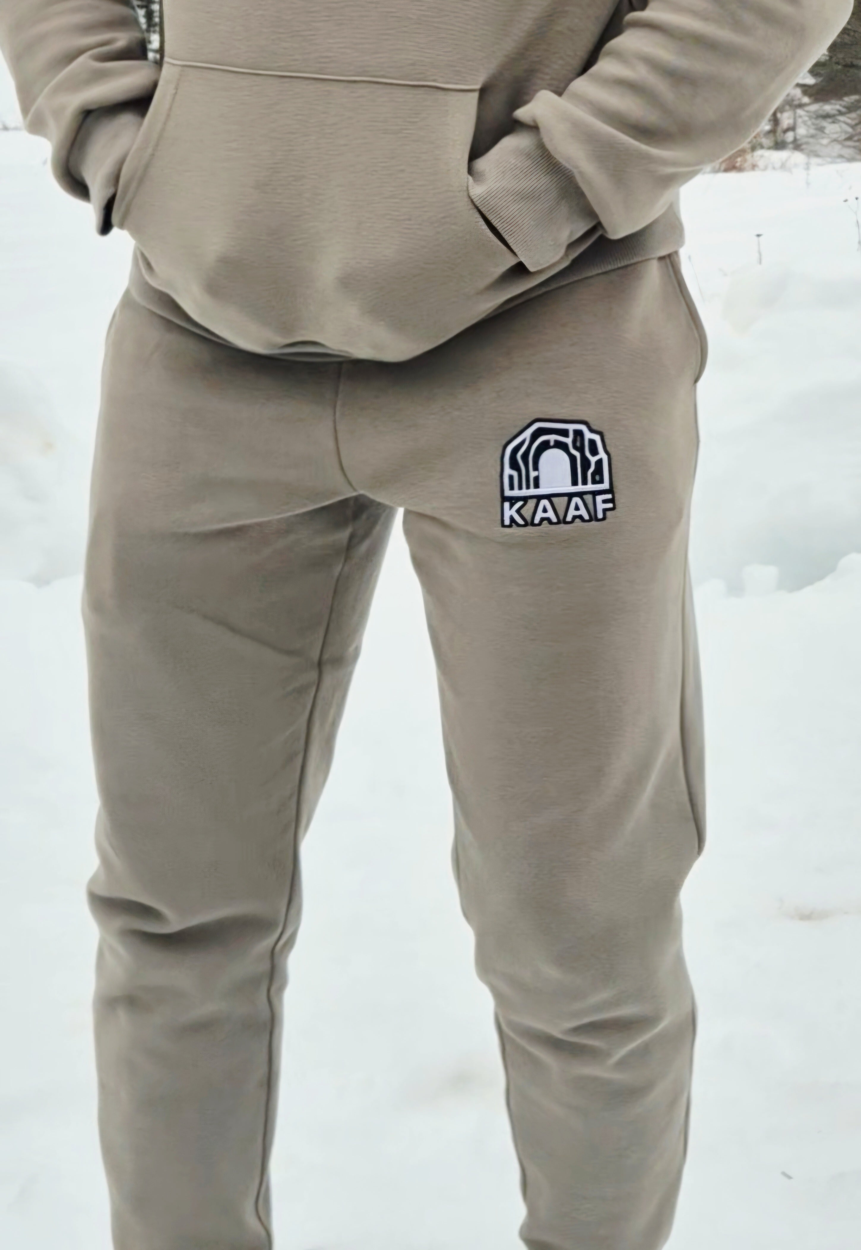 JOGGING PREMIUM KAAF KAKI-BEIGE 400GSM