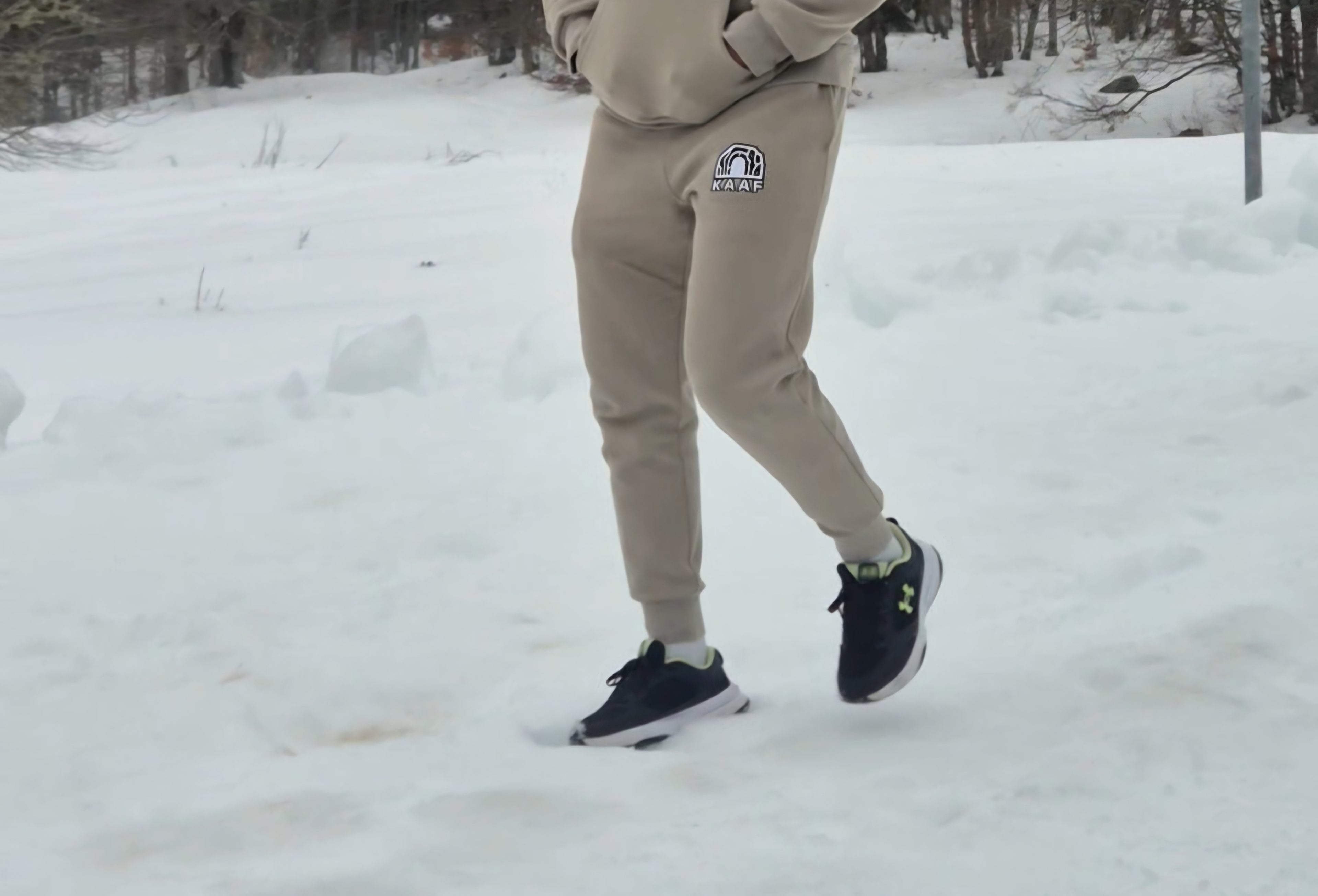 JOGGING PREMIUM KAAF KAKI-BEIGE 400GSM