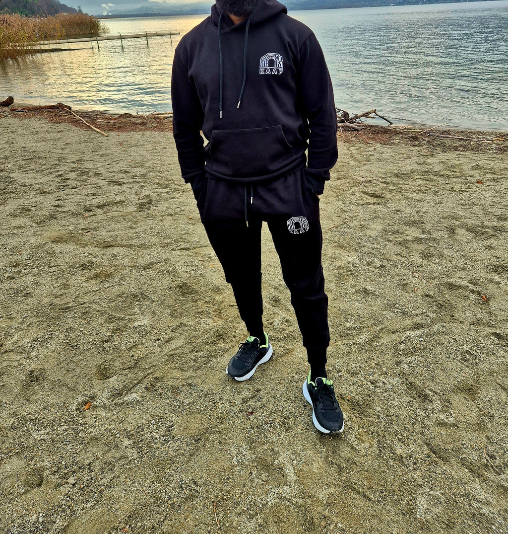 SWEAT-SHIRT PREMIUM KAAF-NOIR 400GSM