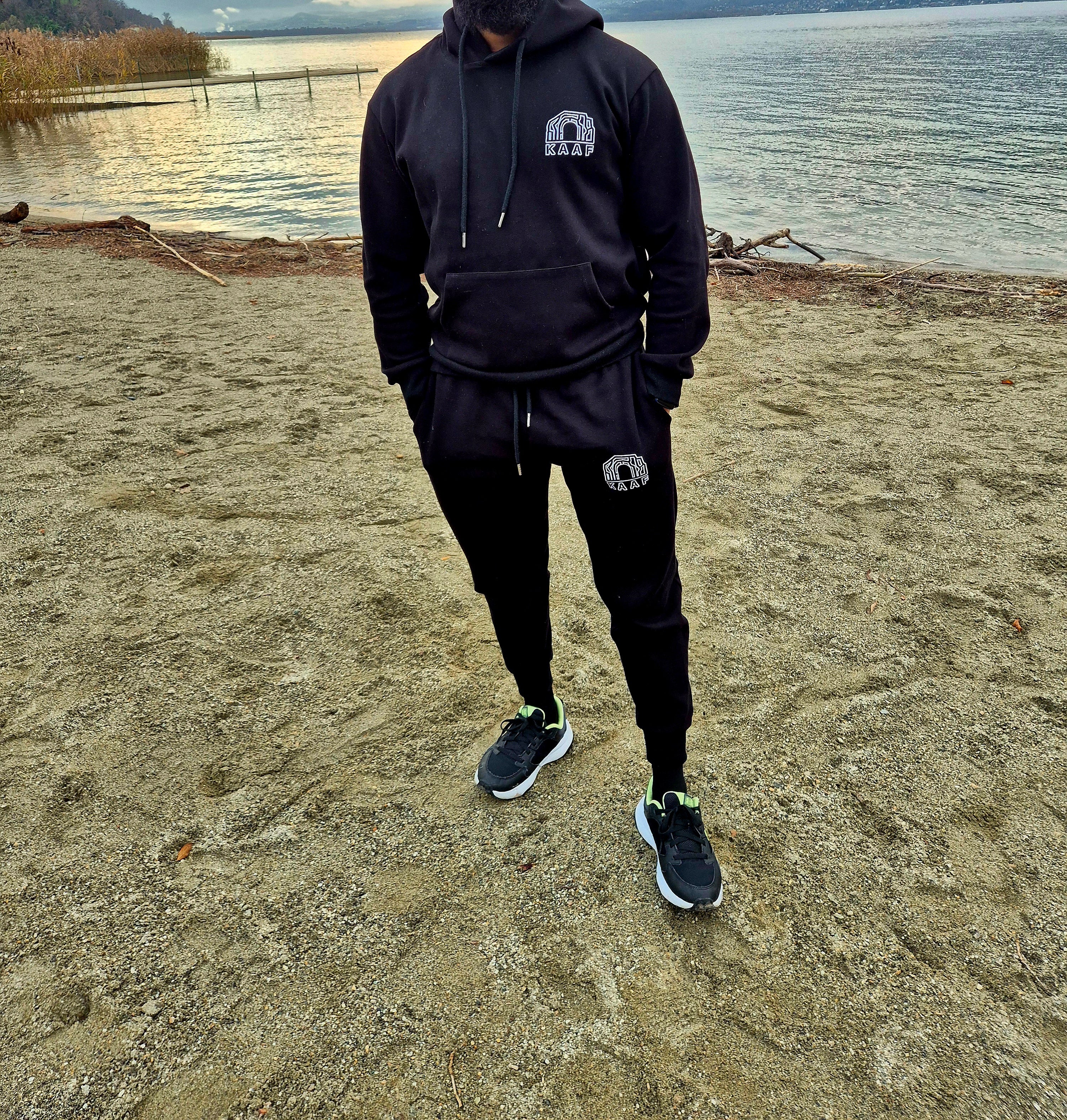 SWEAT-SHIRT PREMIUM KAAF-NOIR 400GSM