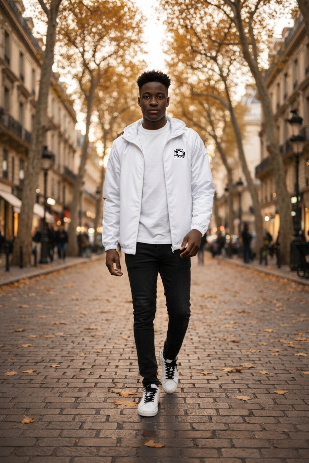 VESTE COUPE VENT KAAF BLANC